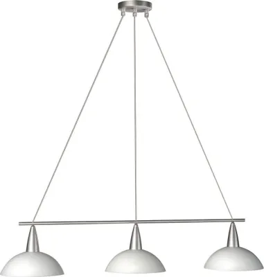 Produktbild von Massive Pendelleuchte 415933110, Festmontage, Metallisch, Weiß, Weiß, Glas, Metall, Synthetik, Glas, Schlafzimmer, Wohnzimmer