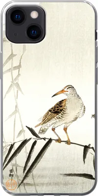 Produktbild von MuchoWow® Handyhülle Schutzhülle Hülle für Telefoonhoesje iPhone 13 Vogel - Tiere - Zweig - Vintage Silikon Softcase Handy Hülle - Karteninhaber