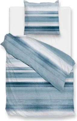 Produktbild von ZO! Home Renforcé Bettwäsche - Numby - Streifen, blau weiß 200 x 200 cm Streifen, blau,weiß
