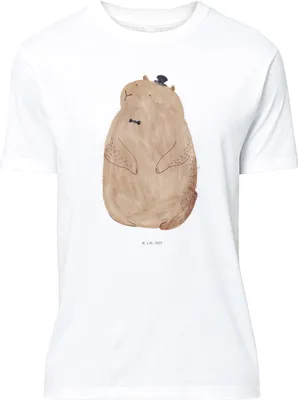 Produktbild von Mr. & Mrs. Panda Tshirt Murmeltier - Weiß - Geschenk, Respekt, Anstand, oberteil, Freundlichkeit, Shirt, Lustige Sprüche, Lustiges T-Shirt, Fröhlichkeit, S, Knigge