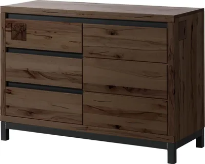 Produktbild von MASSIVMOEBEL24 Sideboard Kernbuche 120x45x85 tabacco braun geölt VILLANDERS #210