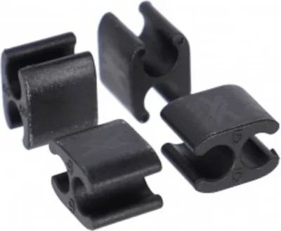 Produktbild von XLC BR-X122 Kabelclip Ø 5 mm für Kabel mit Ø 5 mm Aussenhülle, schwarz (4er Pack)