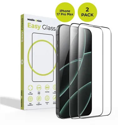 Immagine prodotto di Vetro protettivo Origin per iPhone 17 Pro Max, confezione da 2