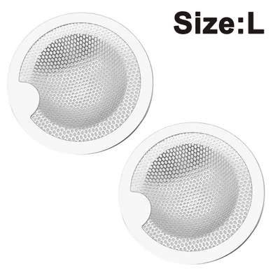 Produktbild von Abflusssieb Edelstahl, 2 Stück Klein Abflusssiebe, Ideal für für Küchen Waschbecken, Sieb Dusche, Badewanne, Erhältlich in DREI Größen