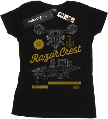Produktbild von Star Wars - "The Mandalorian The Razor" T-Shirt für Damen BI43068 (L) (Schwarz)