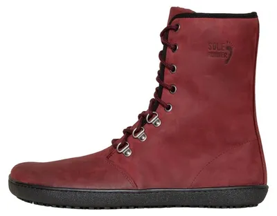 Produktbild von SOLE RUNNER® Winter Damen Barfußschuh Yepa 2 Bordo Leder,Größe:41,Farbe:Bordo