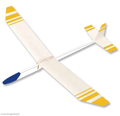 Image de matches21 Planeur Planeur 68 cm Kit de construction pour enfants Kit de bricolage à partir de 11 ans