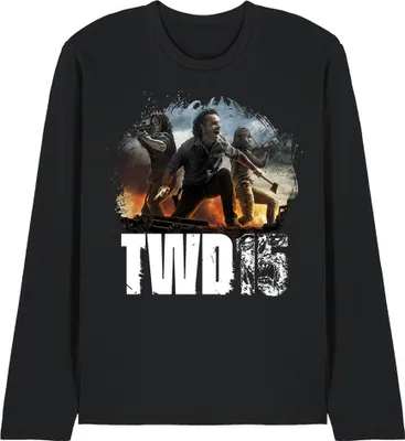 Produktbild von The Walking Dead - T-Shirt für Herren/Damen Uni, Langärmlig TV31381 (L) (Schwarz)