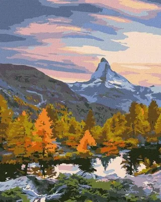 Produktbild von Malen nach Zahlen – "Heller Wald", 40x50 cm – Ideyka
