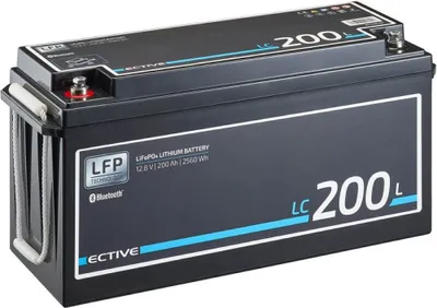 Produktbild von ECTIVE LC 200L BT 12V LiFePO4 Lithium Versorgungsbatterie 200 Ah - 0% nach §12 Abs. 3 UstG