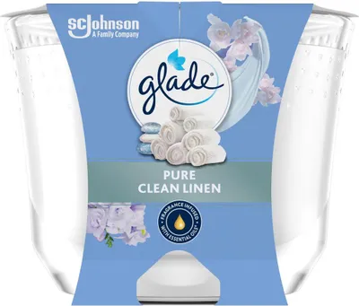 Image de GLADE Maxi bougie Clean Linen 204 g
