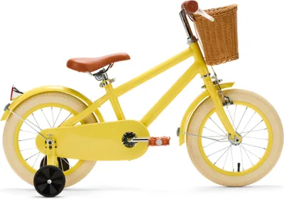 Image de Génération Retro 14 pouces jaune - Vélo enfant avec panier