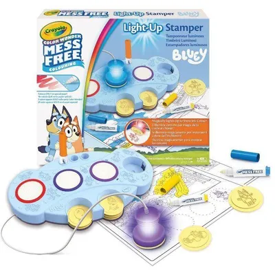 Immagine prodotto di Timbri luminosi - CRAYOLA - Color Wonder - Timbri luminosi "Magic" - Bluey - Adatti ai bambini dai 3 anni