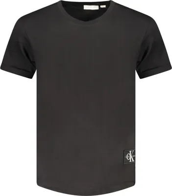 Produktbild von Herren Rundhals Kurzarm-T-Shirt Schwarz aus regenerativer Baumwolle