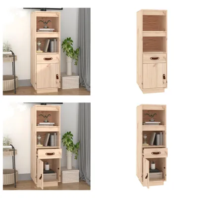 Produktbild von vidaXL Highboard 34x40x108,5 cm Massivholz Kiefer - Highboard - Highboards - Highboard Holz - Sideboard