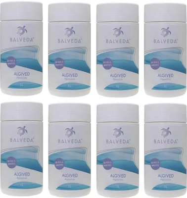 Produktbild von BALVEDA 8x ALGIVED Algenschutz schaumfrei & Sauerstoff-Aktivator 1 L (8 L)