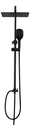 Produktbild von Görbach Regendusche Duschsystem ohne Armatur, Eckig 25x25 cm Schwarz