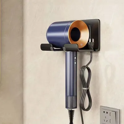 Produktbild von Haartrocknerhalter, für Dyson Supersonic,die meisten Haartrockner Haartrocknerhalter, Wandhalterung Ständer, ohne Bohren（1 Stück ）
