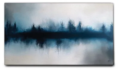 Immagine prodotto di Giallobus - 01 - Orizzonti di alberi - Giallobus - 140L x 80l cm - Quadro - Tela Canvas Telaio Standard