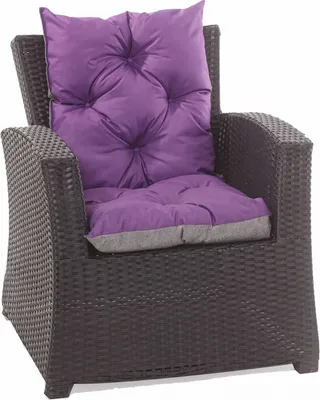 Produktbild von Garten sitzkissen Violett, Polyrattan-Gartenstuhl Kissen 50x50x55cm Kissen für Rattan-Sesselkissen Sitzkissen für Gartenmöbel aus rattan-Loungekissen