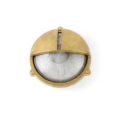 Produktbild von Faro TIMON, Wandbeleuchtung für den Außenbereich, Messing, Weiß, Messing, Glas, IP44, Garten, Terrasse, I