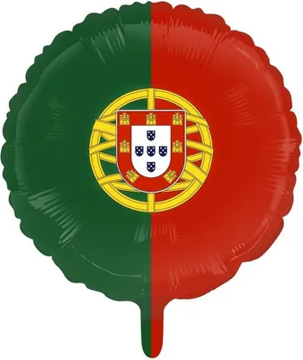 Produktbild von Folienballon Portugal Flaggen Motiv 45 cm, für Helium und Luft geeignet