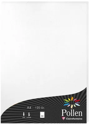 Obrázok produktu pre A4 Peľový papier 120g 50 listov perleťovo biely
