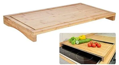 Productafbeelding van XL Bamboehouten Snijplank met Sapgoot voor Keuken