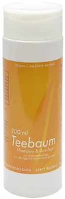 Produktbild von Allcura Teebaum Shampoo + Duschgel, 200 ml Gel