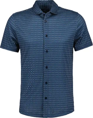Ragman Shirt Button through print in blau