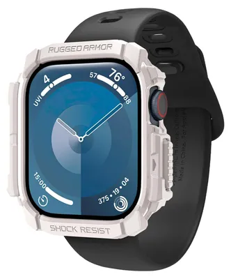 Produktbild von Spigen Rugged Armor, Hülle, Smartwatch, Beige, Apple, Apple Watch 10 (42mm), Thermoplastische Polyurethane (TPU)