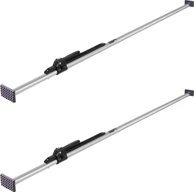 Immagine prodotto di Barre di fissaggio del carico - Set di 2 barre di bloccaggio a cricchetto - Regolabili da 2261 a 2641 mm - Acciaio - Piedini antiscivolo - Per pick-up, SUV, minivan
