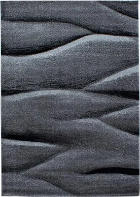 Produktbild von Kurzflor Teppich LUCCA Schwarz 160 cm x 230 cm