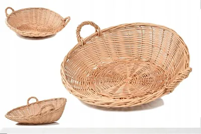 Produktbild von Sklep Wiklinowy Korbtablett Präsentationskorb Ø 55 cm