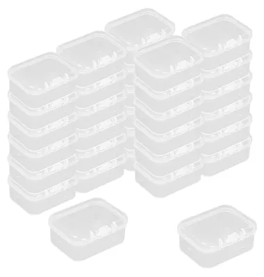 32er-Set transparente Aufbewahrungsboxen mit Deckel, 45x34x20 mm