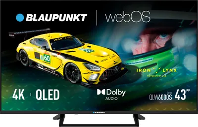 Zdjęcie produktu dla Blaupunkt 43QLW6000S QLED Smart TV 4K UHD WebOS HDR10 Dolby Audio WiFi