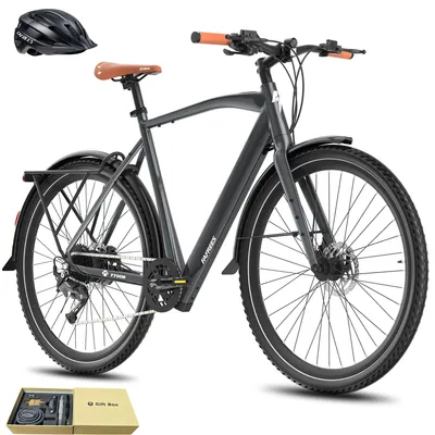 Produktbild von Elektrofahrrad MTB 28 Zoll Rostfreie Aluminiumlegierung bis zu 100 km Wasserdicht IPX4 Herren Pedelec mit 9 Gang, Grau