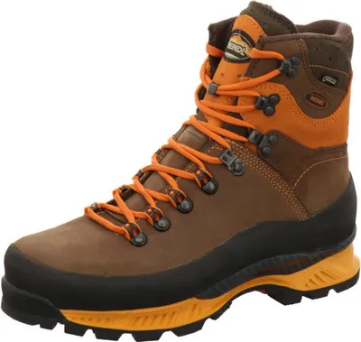 A single hiking boot against a white background.