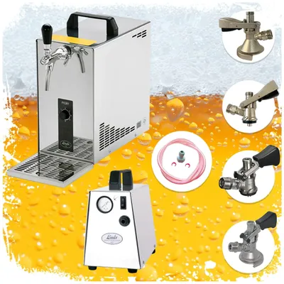 Immagine prodotto di PYGMY 25 Impianto di spillatura birra a 1 linea con refrigeratore a secco 35 L/h Set completo