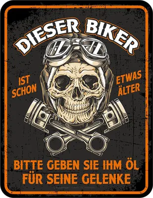 Produktbild von Biker - Fun-Schilder - etwas älter