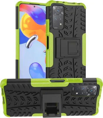 Produktbild von König Design Hülle kompatibel mit Xiaomi Redmi Note 11 Pro 5G Kunststoff Soft Handyhülle - Handy Case Grün
