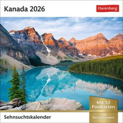 Produktbild von Kanada Sehnsuchtskalender 2026 - Wochenkalender mit 53 Postk