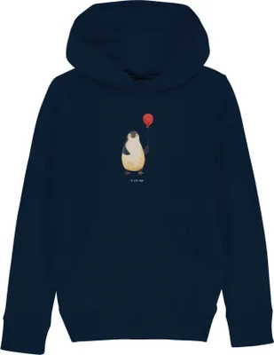 Produktbild von Mr. & Mrs. Panda Kinderpullover Pinguin Luftballon 7-8 Jahre (122/128) - French Navy - Geschenk, Freundin, Sweatshirt, Kapuzenpulli, Pullover, Kinderbekleidung, Hoodie