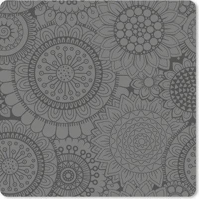 Produktbild von MuchoWow® Mauspad Mousepad Design - Bohème - Sonnenblume 20x20 cm - Mousepads - Maus Mat - Pad - Mausunterlage - Desk Mat - Bureauartikeln