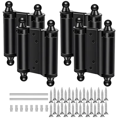 Produktbild von 4 Schwere Drehflügelscharniere für Türen 75 mm Schwarz