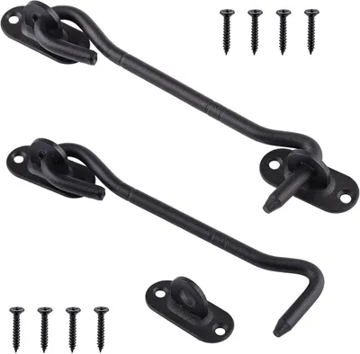 Imagen del producto de Cerradura de acero inoxidable, 150 mm, 2 unidades, para puertas correderas