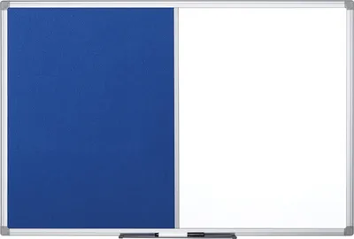Produktbild von Bi-office Kombitafel Maya XA1222170 Filz/magnetisch 150x120cm blau