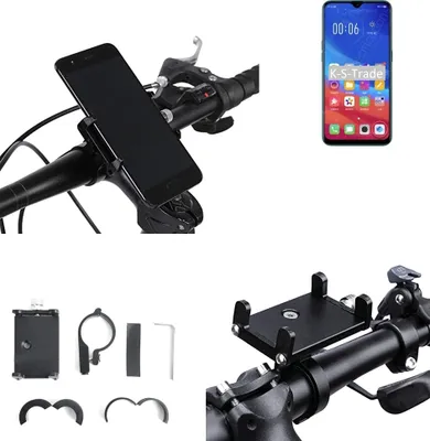 Produktbild von K-S-Trade Handyhalterung für das Fahrrad kompatibel mit Oppo A7n Halter Lenkstange Fahrradhalterung Motorrad Bike Mount Befestigung Smartphone Handy