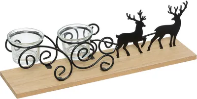 Obrázek produktu pro Kovový svícen na tealight, soby, 45 cm
