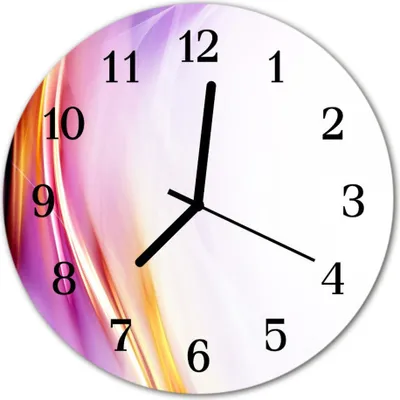 Produktbild von Glasuhr Wanduhr Küchenuhr Echt-Glas 30fi cm Abstraktes mehrfarbig